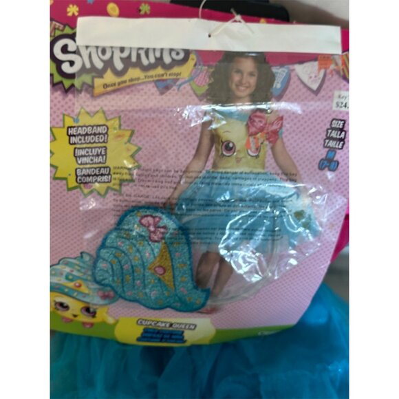 Shopkins Cupcake Queen Halloween Costume for Girls Size M (7-8) - Picture 4 of 9